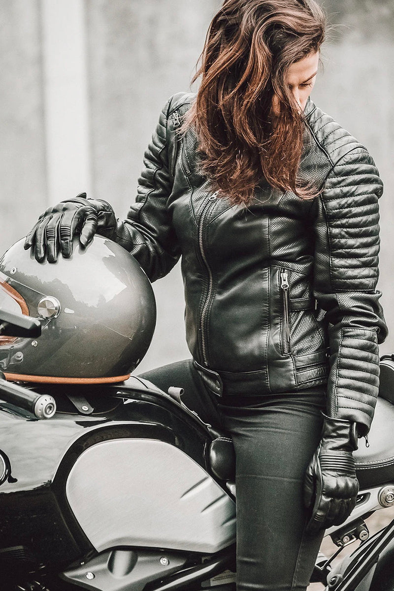 Naked leather motorcycle jacket - Real Naked Girls